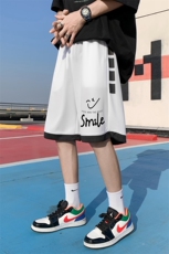 ！2023夏季男士笑脸短裤宽松冰丝运动五分裤DK609P30，男装休闲裤，电商B220