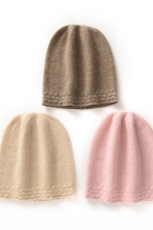 2025春季新款100纯山羊绒帽女休闲百搭款加厚保暖羊绒针织包头帽，帽子，戎咖羊绒