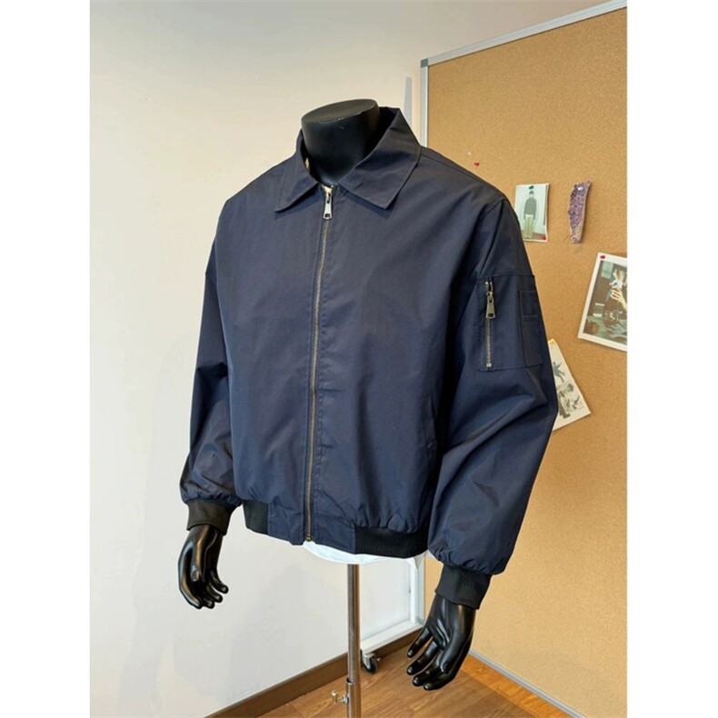JK711-尺码M-3XL-P45-X90-美式飞行员夹克工装外套高短款棒球服,男装夹克,星座1811B