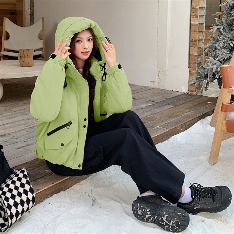 现货，白鸭绒2024冬季短款羽绒服时尚冲锋衣,女装羽绒服,布依丽人