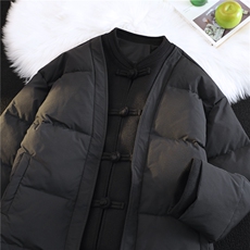 中式唐装男款冬季加厚风汉服青红色立领休闲外套A33-P158，男装民族服装，星座816A（原B366）