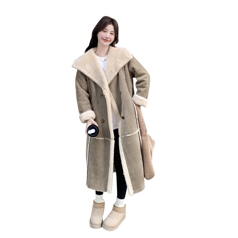 现货皮毛一体长款2C092-986-P220-K318,女装皮衣,2C092