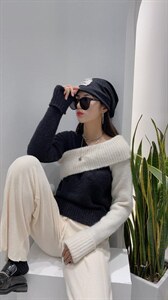 秀场个性三种穿法毛衣,女装针织衫/毛衣,SHANGCHUN·W 汪尚春