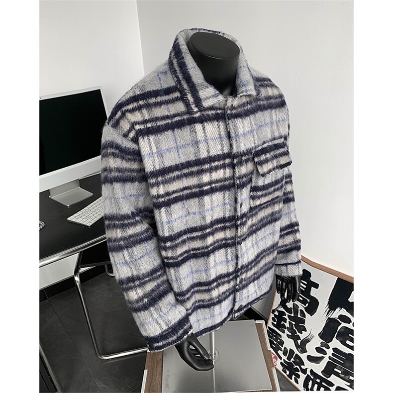 短款呢料呢子夹克冬季呢子大衣XZ514-2-F008-常规P100加棉P125,男装夹克,星座514-2(原B239)