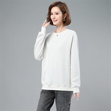 2021春季新款时尚舒适圆领气质百搭休闲卫衣，女装卫衣/绒衫，小林双子