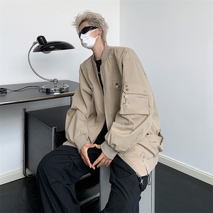 现货 2023秋季情侣潮牌夹克美式高街设计感棒球服外套 W7743-P65图片