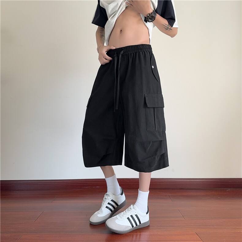 2025夏季新款美式高街工装宽松休闲七分裤B315-K25766-特p45控88,男装休闲裤,电商B315