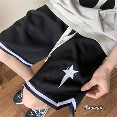 XZ616夏季新款华夫格篮球裤印花休闲短裤TY868P45控58，男装休闲裤，星座512A（原616）