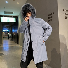 中青年男士羽绒服冬季新款保暖加厚外套休闲中长款男装潮流上衣，男装羽绒服，电商B212（原钱塘6029）