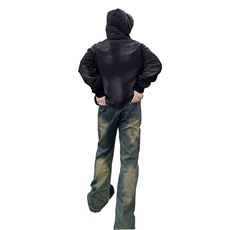 美式ins高街hiphop微喇重工艺水洗复古蓝牛仔裤货号K2322-1P60，男装牛仔裤，电商A063
