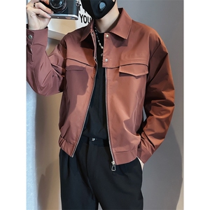 1506-1/JG281/P56夹克男时尚百搭双口袋潮流工装外套上衣2图片