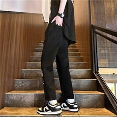 xz116-k1081-P55-限价78M-5XL大码现货破洞九分浅色牛仔裤白色，男装牛仔裤，星座116