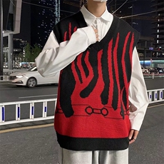 V领针织马甲男潮流百搭休闲B19P32，男装背心/马甲，星座1116-2