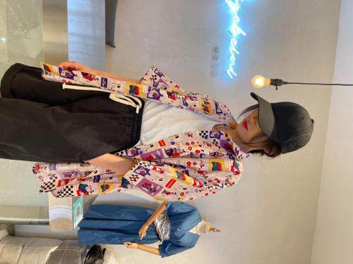 夏款印花衬衫，女装衬衫，郦歌贝妮