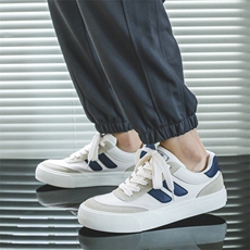 X4528-105小白鞋男潮鞋新款帆布鞋休闲百搭板鞋，男鞋帆布鞋，星座1407-3