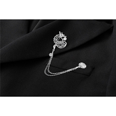 西服送胸针96%聚酯纤维4%氨纶M-5XL大码XF78145P85西裤XF78151P45，男装西服，星座227-7