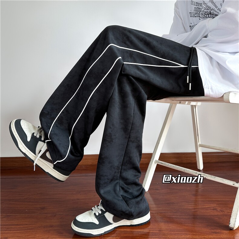 XZ616秋季新款重磅水洗满印包条拼接休闲长裤TY1068特P40控68,男装休闲裤,星座512A（原616）