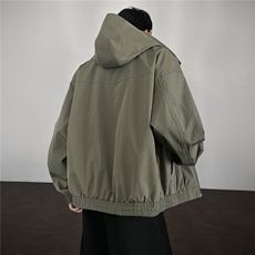 JK009港风模特春季工装美式游骑兵夹克聚酯纤维(M-5XL)TP55，男装夹克，电商A088