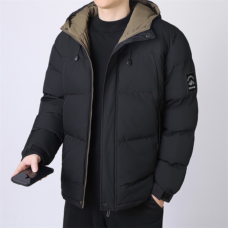 M9808-P88冬季新款连帽加厚宽松棉衣外套,男装棉衣,星座109-1