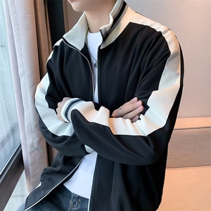 秋季时尚休闲拼色棒球服潮牌潮流运动服男士学生夹克外套 JK7359图片