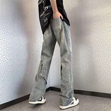 青春流行ins男直筒水洗牛仔裤E0030P50，男装牛仔裤，星座1116-2