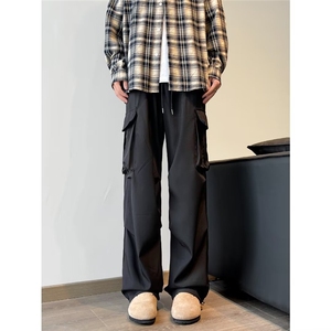 速干降落伞兵裤男秋季潮牌工装冲锋裤oversize高级感裤子X35/P40图片