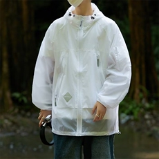 户外休闲防晒服男女防紫外线UPF50+轻薄透气工装连帽外套~F6-p45，男装防晒衣，星座601-2