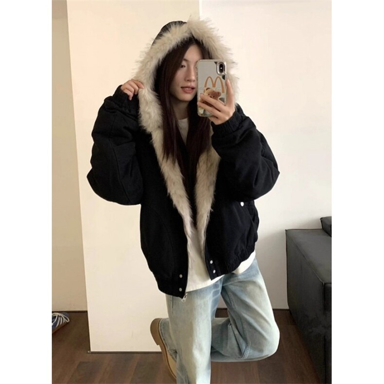 新款冬季座山雕美式cleanfit连帽棉服男女外套加厚棉衣M1081,男装棉衣,星座1116A（原606A-3）