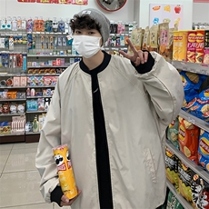情侣潮大码宽松休闲多色光板夹克棒球服外套潮J7204P30【特价】，男装夹克，电商A007