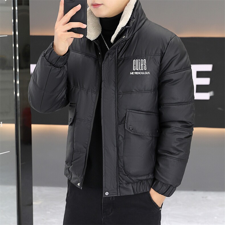 冬季加厚棉衣男休闲时尚PU棉衣防水潮流皮衣棉服外套PY901-P115,男装皮衣,星座310B-3