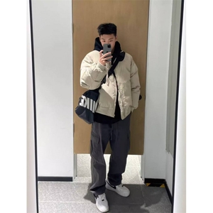 网络图现货 美式潮牌宽松痞帅小众设计感棒球服夹克外套J881图片