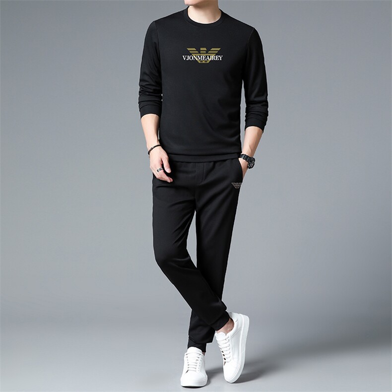 HPN-TZ126男士2023年春季新款长袖两件套青年休闲套装,男装休闲套装,电商B360