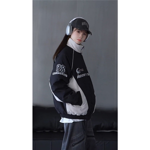抖音视频截图 只展示慎用 大货已到机车潮牌棉服77950特P85图片