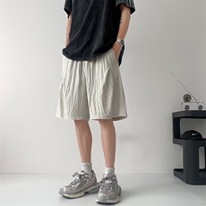时尚速干短裤男夏季2025新款潮牌休闲宽松五分裤日系山本风运动裤，男装牛仔裤，星座506A