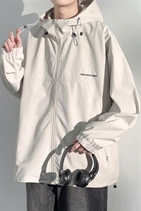 JK727 -P46新款现货户外连帽夹克男 冲锋衣外套图片