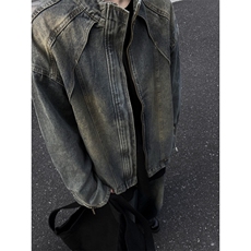 【有货】cleanfit水洗做旧短款牛仔外套美式工装夹克JK03LL-特P78，男装夹克，星座1007（原301D）