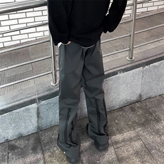 美式机能风冲锋裤男春秋工装拉链裤潮牌户外运动休闲长裤K585-P47，男装休闲裤，星座308B-1