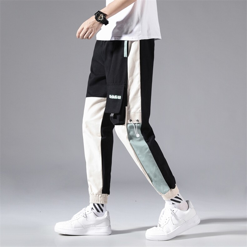 春秋束脚工装裤男潮牌宽松韩版长裤ins九分休闲裤716-p35加绒40,男装休闲裤,星座1008-1