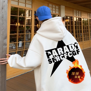 直播品质500克重磅秋冬美式加绒加厚卫衣外套H1361常规P35加绒P40图片