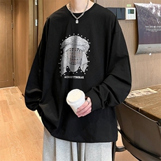 抖音得物供货量大从优可提供视频美式长袖T恤CT797特P25，男装T恤，电商A486-1