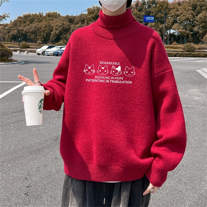 翻领薄款毛衣MFP1001-P45加绒加厚JRMFP1001-P55加绒限价78,男装针织衫/毛衣,电商A028
