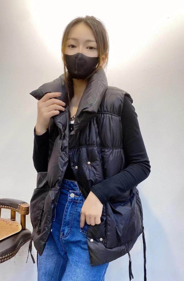 翻领大兜马甲，女装马甲，帝瀛 DY