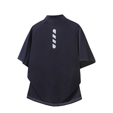 半拉链拼接速干短袖夏季宽松凉感冰丝T恤M-5XLFST569特p25控48，男装T恤，电商B219B