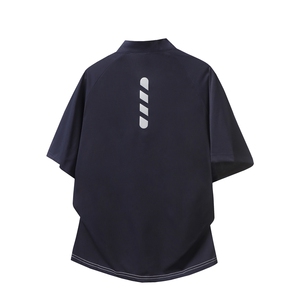 半拉链拼接速干短袖夏季宽松凉感冰丝T恤 M-5XL FST569 特p25控48图片
