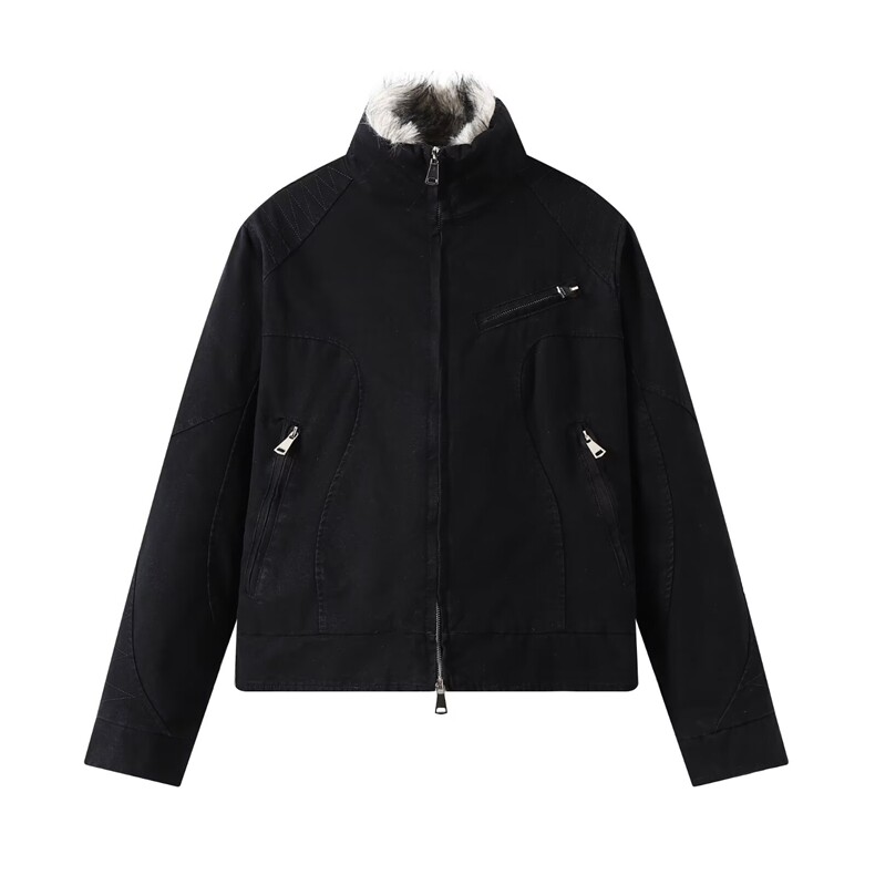 2025美式座山雕毛领棉服夹克男女冬季cleanfit工装外套MF364-P188图片
