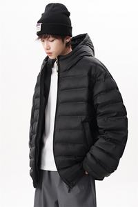 现货 新款排骨羽绒服男士短款白鸭绒连帽外套 225-2-Y215-P198图片