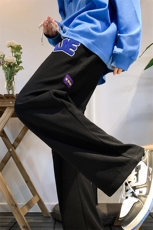 UE标直筒长裤23春夏季新款华夫格卫裤男休闲束脚阔腿裤K1063-P40，男装休闲裤，星座207