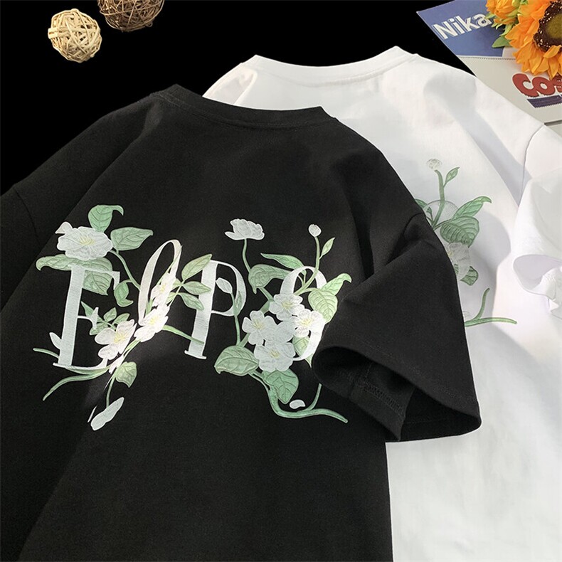 植物花卉纯棉短袖T恤 T120-P28 现货图片