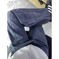 美式军绿色伐木工装裤宽松直筒复古高街潮牌伞兵阔腿裤DG01P65特，男装工装外套，电商D256
