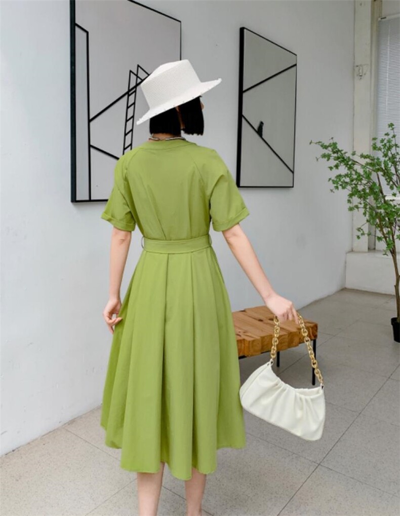 【现货】夏季新款四面弹收腰连衣裙，女装连衣裙，得瑟空间